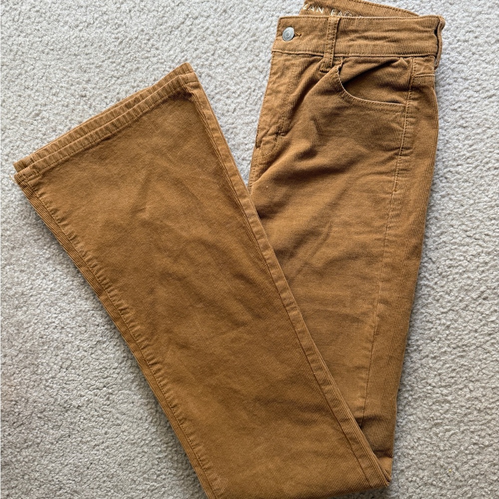American Eagle Brown Corduroy Flare Pants